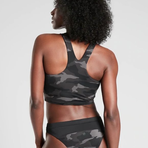 Athleta A-C Freestyle Camo Crop Bikini Top NWOT - Picture 2 of 5